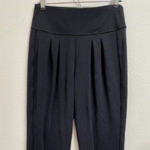 Lucy S Pants Pleated Black Ankle loose fit like new Yoga Travel streetwear